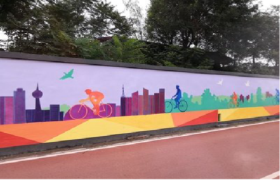  隆安墙体彩绘-围墙