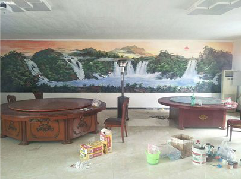  隆安墙绘-写实风景