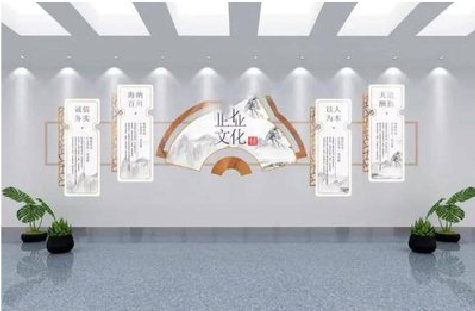  隆安企业文化墙设计的核心要素。