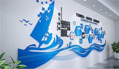  隆安海浪主题文化墙如何设计？