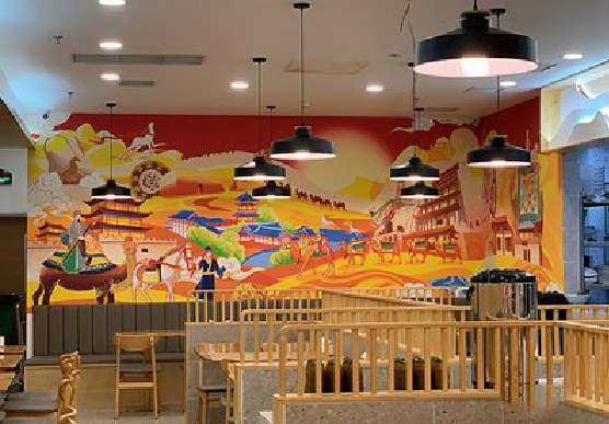  隆安商业空间彩绘介绍。