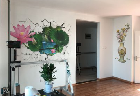  隆安墙体彩绘相比墙纸的优势。