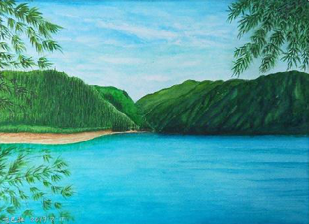  隆安在墙绘中，如何绘画绿水青山？